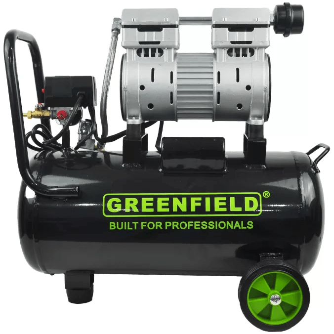 Greenfield GAC30-D 1 HP Oil-Less Air Compressor with Direct Heat Sink 30L Cap 750W - KHM Megatools Corp. Greenfield GAC30-D 1 HP Oil-Less Air Compressor with Direct Heat Sink 30L Cap 750W - KHM Megatools Corp.